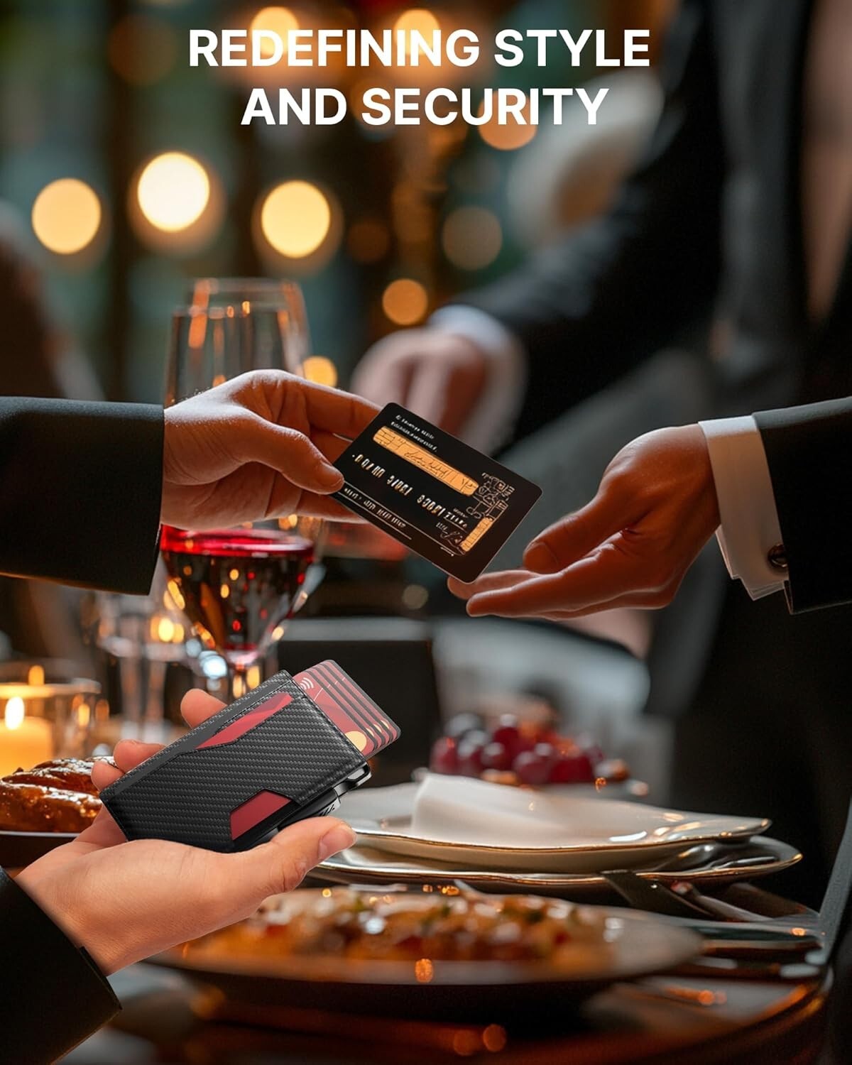 Durable Leather Wallet for Men: RFID, Money Clip & Gift Box - Minimalist Style