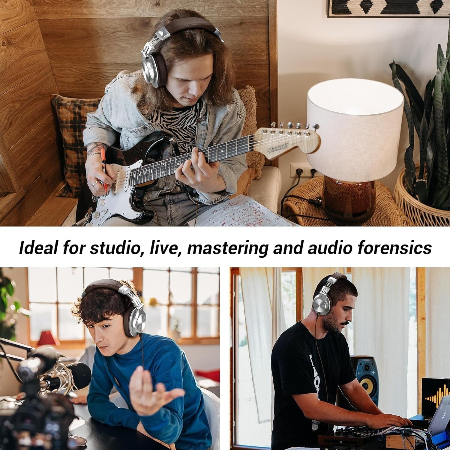 Elegant Over-Ear A70 Headphones - Bluetooth 5.2, 72H Playtime, Wired Support