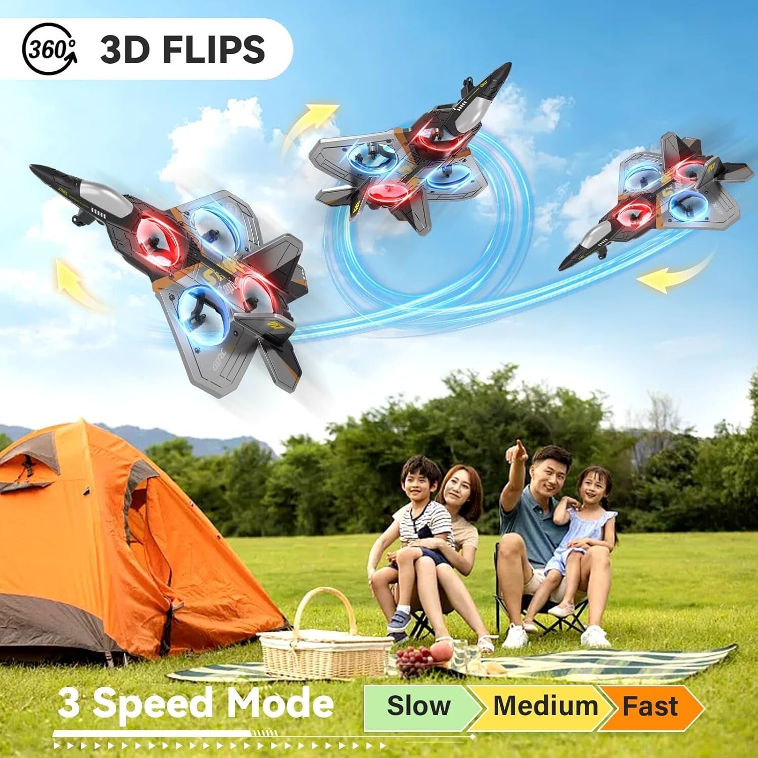 Durable V17 Remote Control Airplane - Aerial Stunts & Easy Controls for All Ages