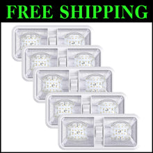 Load image into Gallery viewer, Super Bright 5-Pack Dome Light with 3-Way Switch for Boats and RVs - 550 Lumens