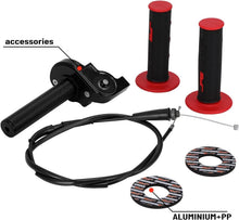 Load image into Gallery viewer, Universal 7/8" Aluminum Alloy Throttle Grips with Cable - Lightweight &amp; Durable