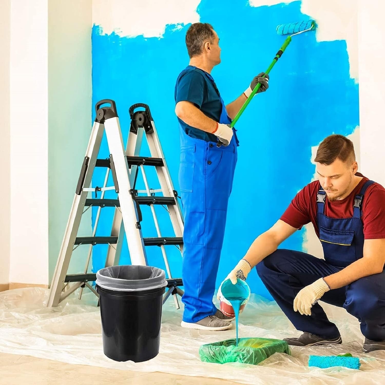 Multi-Purpose 5 Gallon Paint Strainer Bags - 50 Pieces, Ideal for Gardening Too