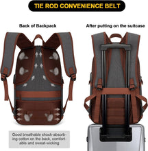 Load image into Gallery viewer, Stylish Anti-Theft Canvas Laptop Backpack with USB Charging for Adults