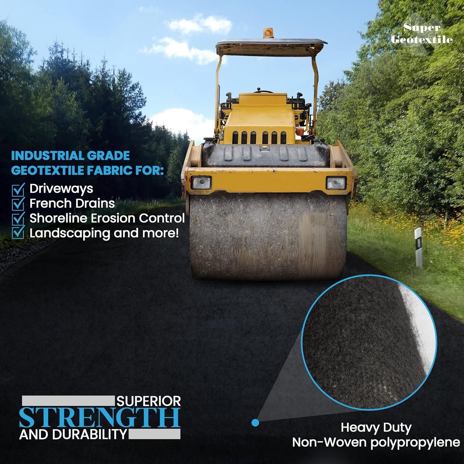 4 oz Heavy-Duty Non-Woven Geotextile: Durable Fabric for Landscaping Projects