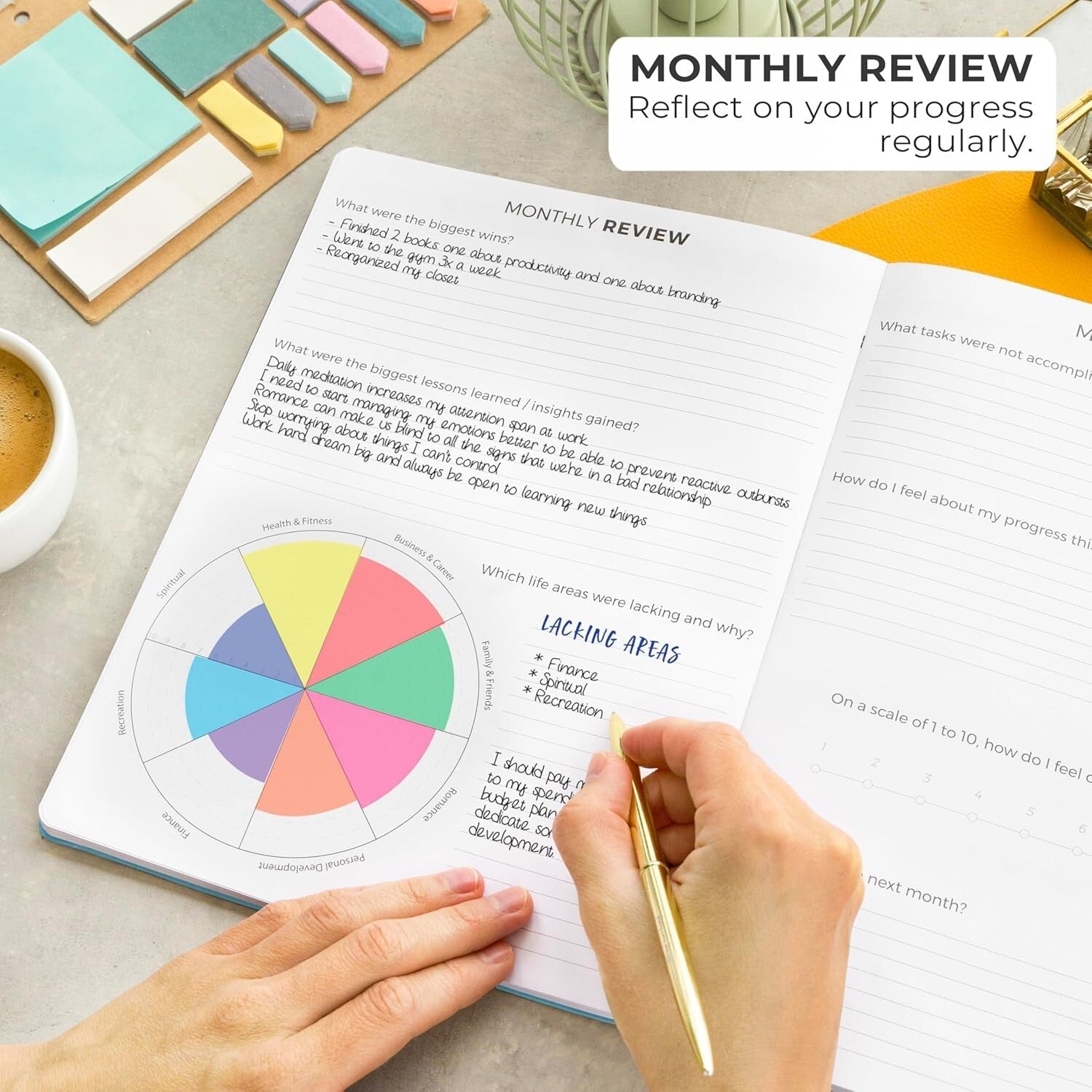 Weekly & Monthly Life Planner PRO - Undated Organizer to Boost Productivity