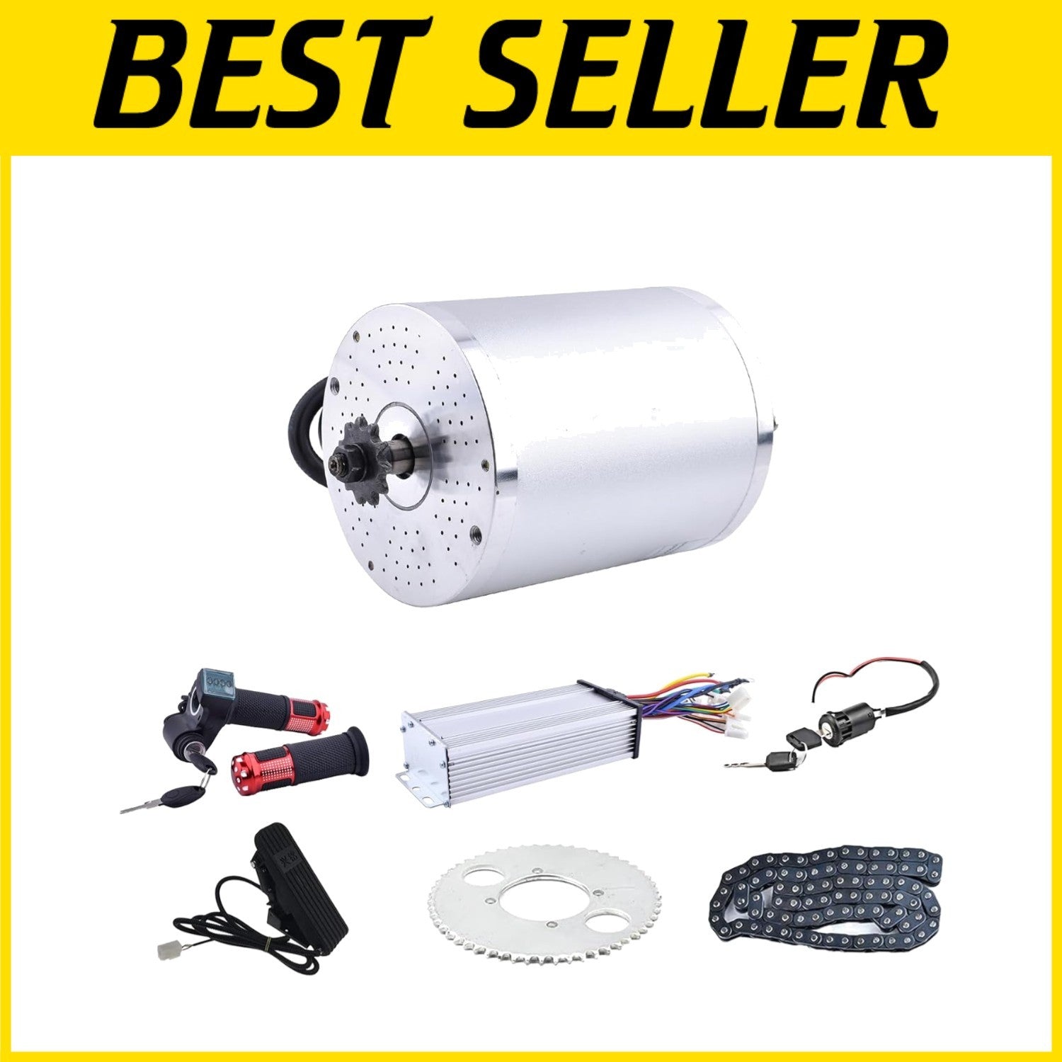 48V 1000W Electric Brushless DC Motor Kit with Speed Controller and Display
