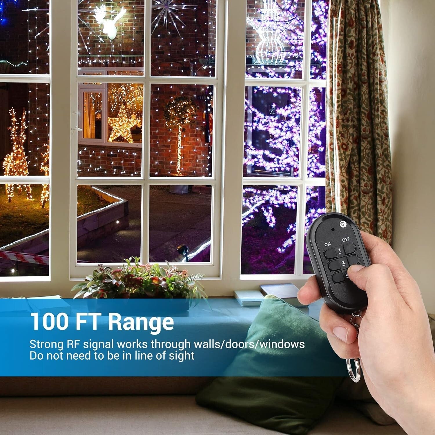 Waterproof Wireless Remote Control Outlet Kit - 3 Pack for Indoor/Outdoor Use