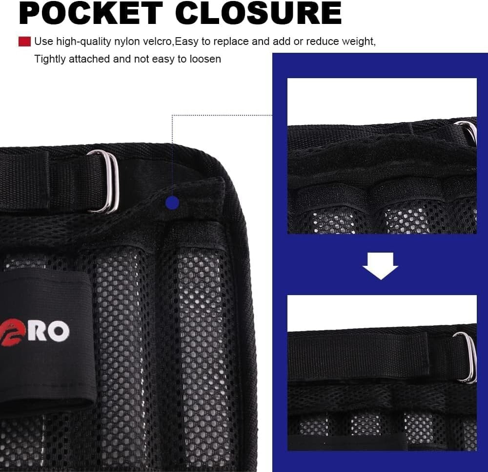 Lightweight & Breathable 6.6lbs Adjustable Wrist & Ankle Weights for Active Life