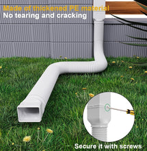 Load image into Gallery viewer, Durable Downspout Drain Pipe Extensions with Adapters - 21-66 Inches Adjustable