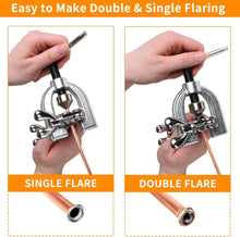 Load image into Gallery viewer, 25 ft 3/16" Brake Line Kit with Fittings, Tool Kit &amp; Copper-Coated Construction