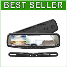 Load image into Gallery viewer, 1080P Waterproof Car Backup Camera with 4.3" In-Mirror Monitor Clip-On Design