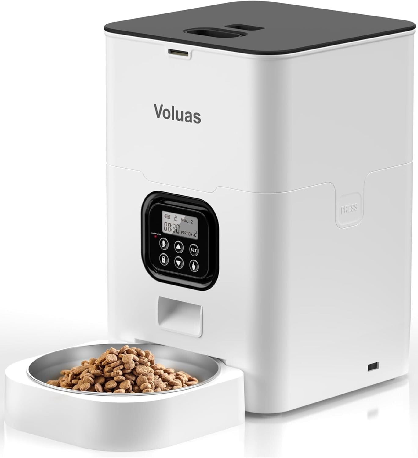 Automatic Pet Feeder - 4L Capacity with Timed Meals and Voice Call Function