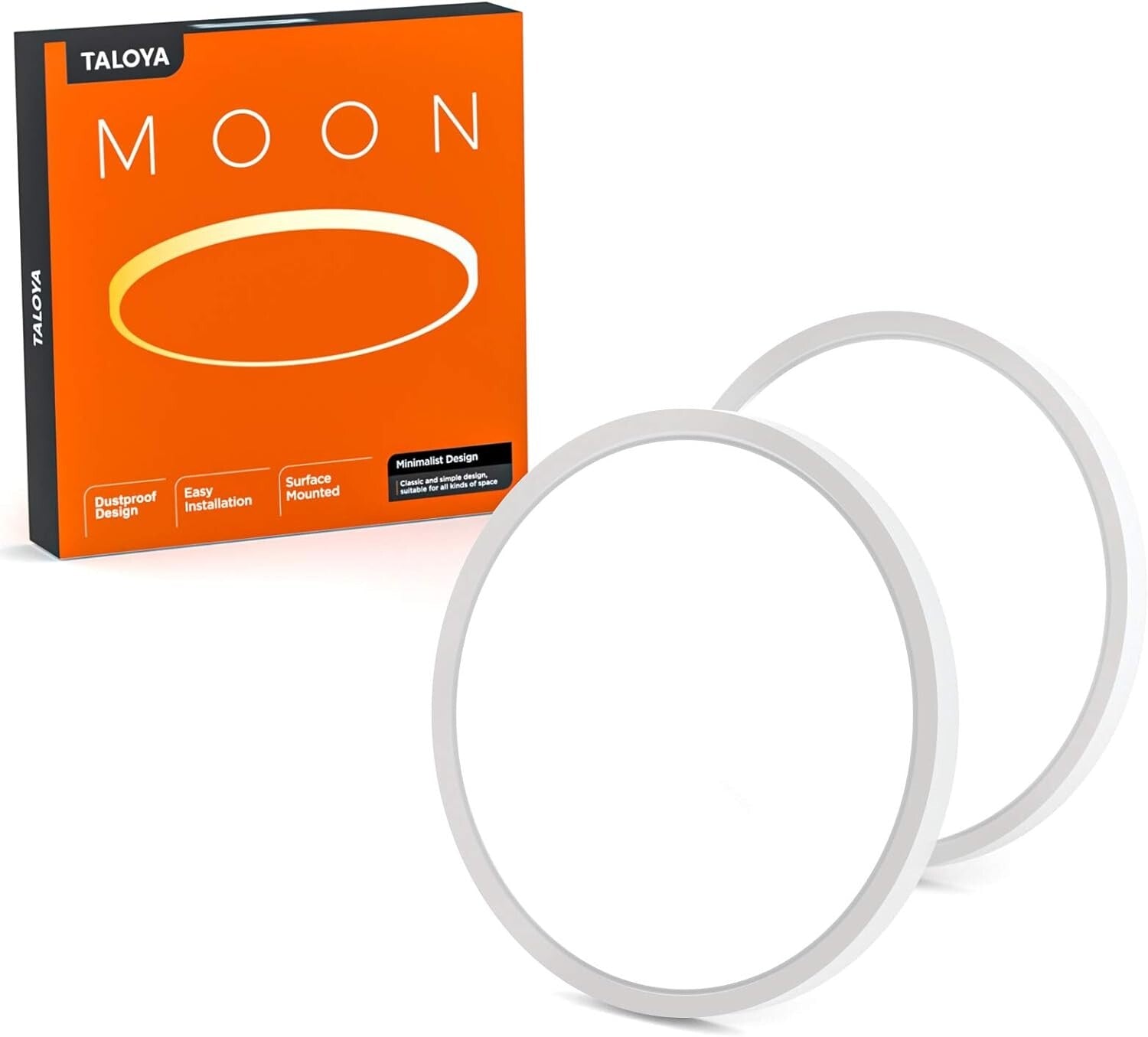 2 Pack Flush Mount LED Ceiling Lights 15.8" - 240W Equivalent with 3-Tone CCT