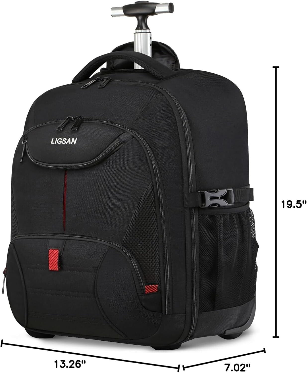 Durable Wheeled Backpack with 45L Capacity - Perfect for Travel and School