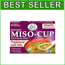 Load image into Gallery viewer, Organic Instant Miso Soup Packets with Tofu - Vegan &amp; Gluten-Free, 12 Pack