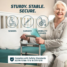 Load image into Gallery viewer, Ergonomic Bed Grab Rail with Motion Light - Ideal for Elderly &amp; Surgery Patients