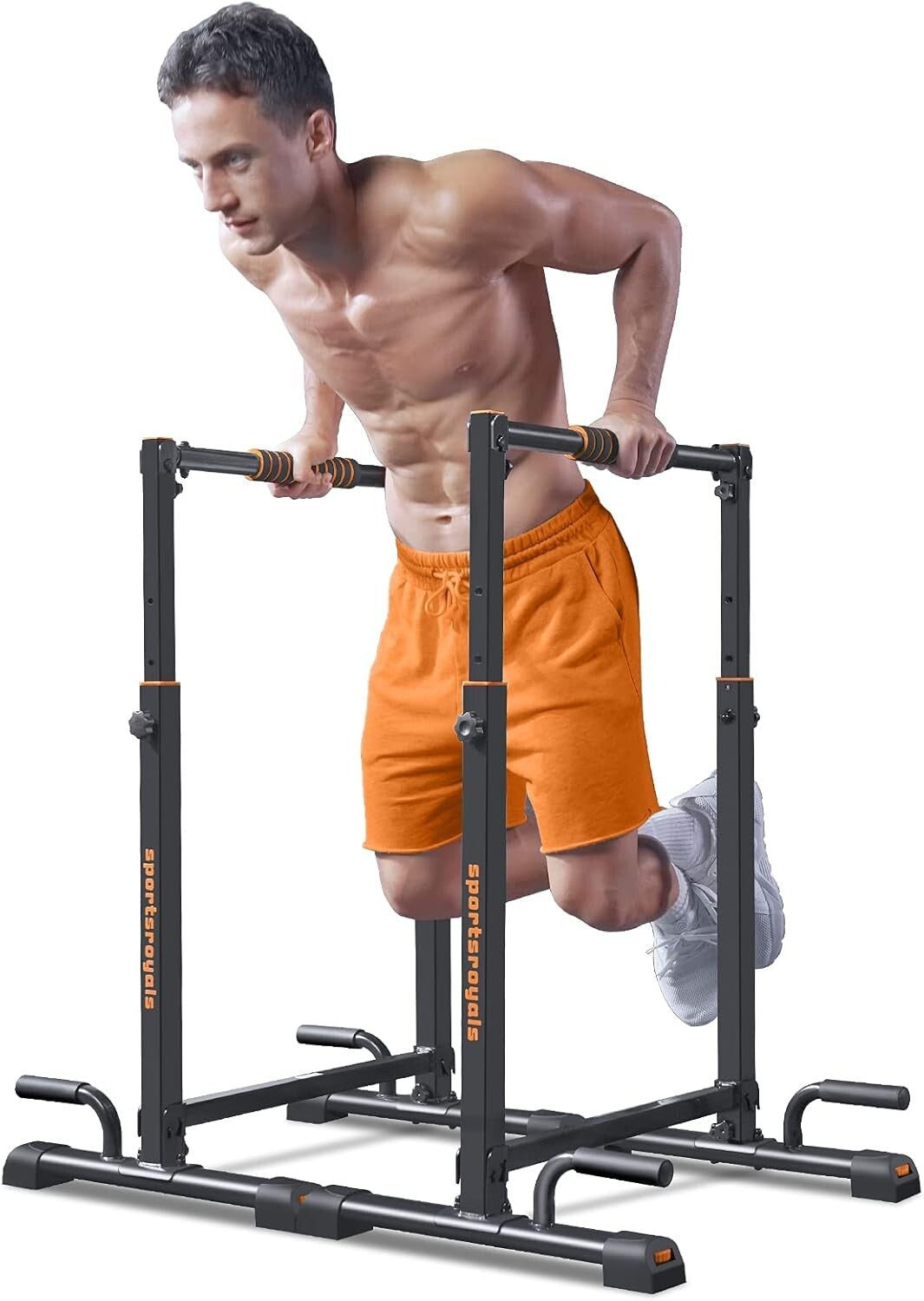 Compact Adjustable Dip Bars with Lifetime Service - Ideal for Home Workouts