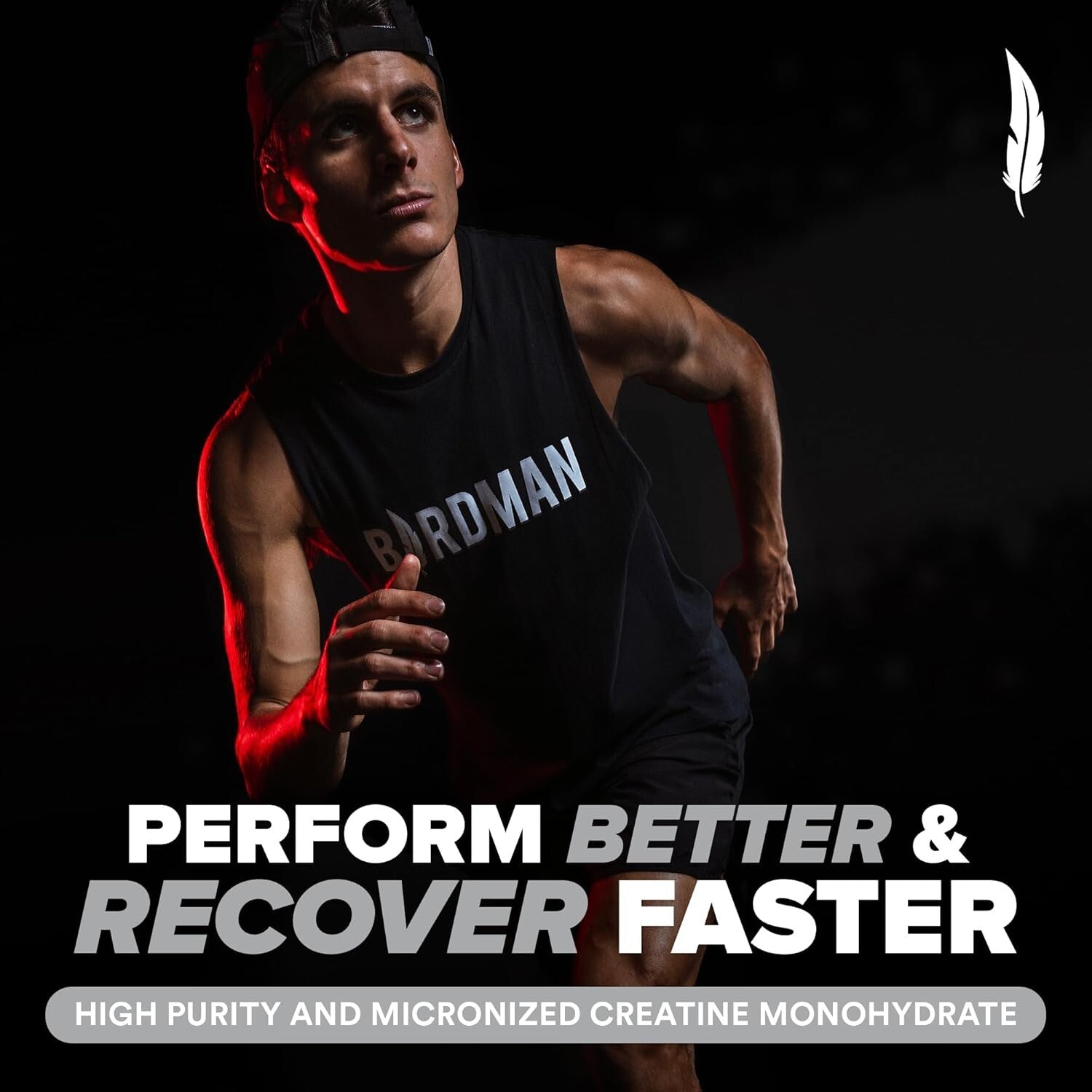 Flavorless Creatine Monohydrate Powder - 5g Serving for Performance & Recovery