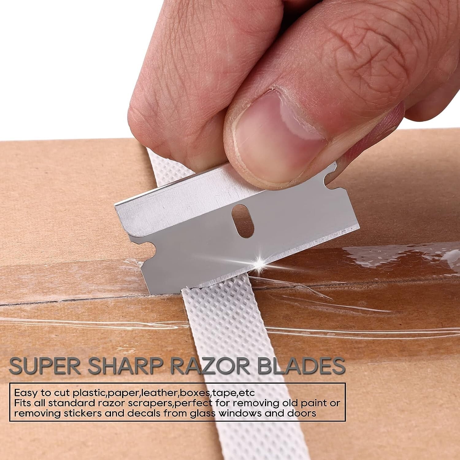 800 Individually Wrapped Razor Blades for Safe and Efficient Surface Scraping