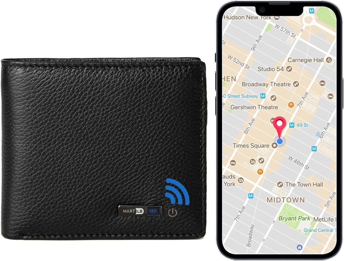 Bluetooth Anti-Lost Wallet for Men - GPS Location Tracking & Stylish Design