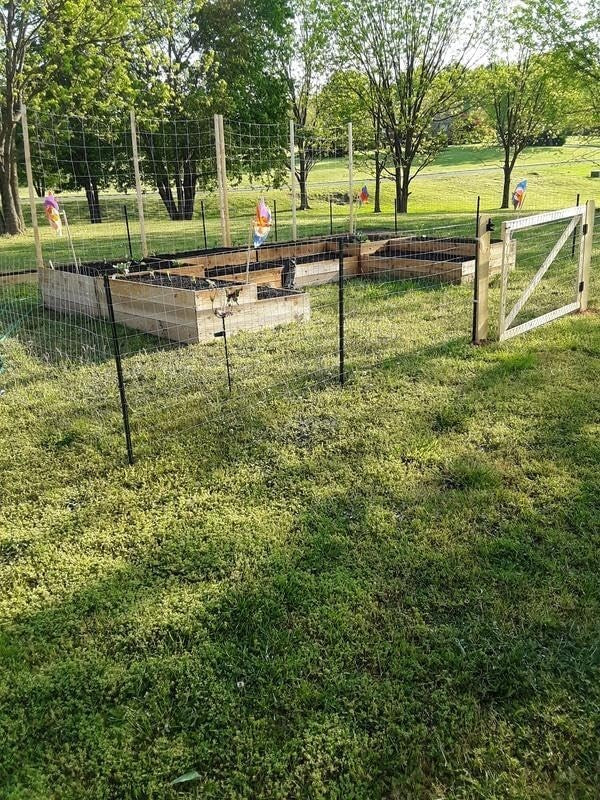 Durable 3-Foot Powder Coated Green Steel Fence Post - 10 Pack for Garden Fencing