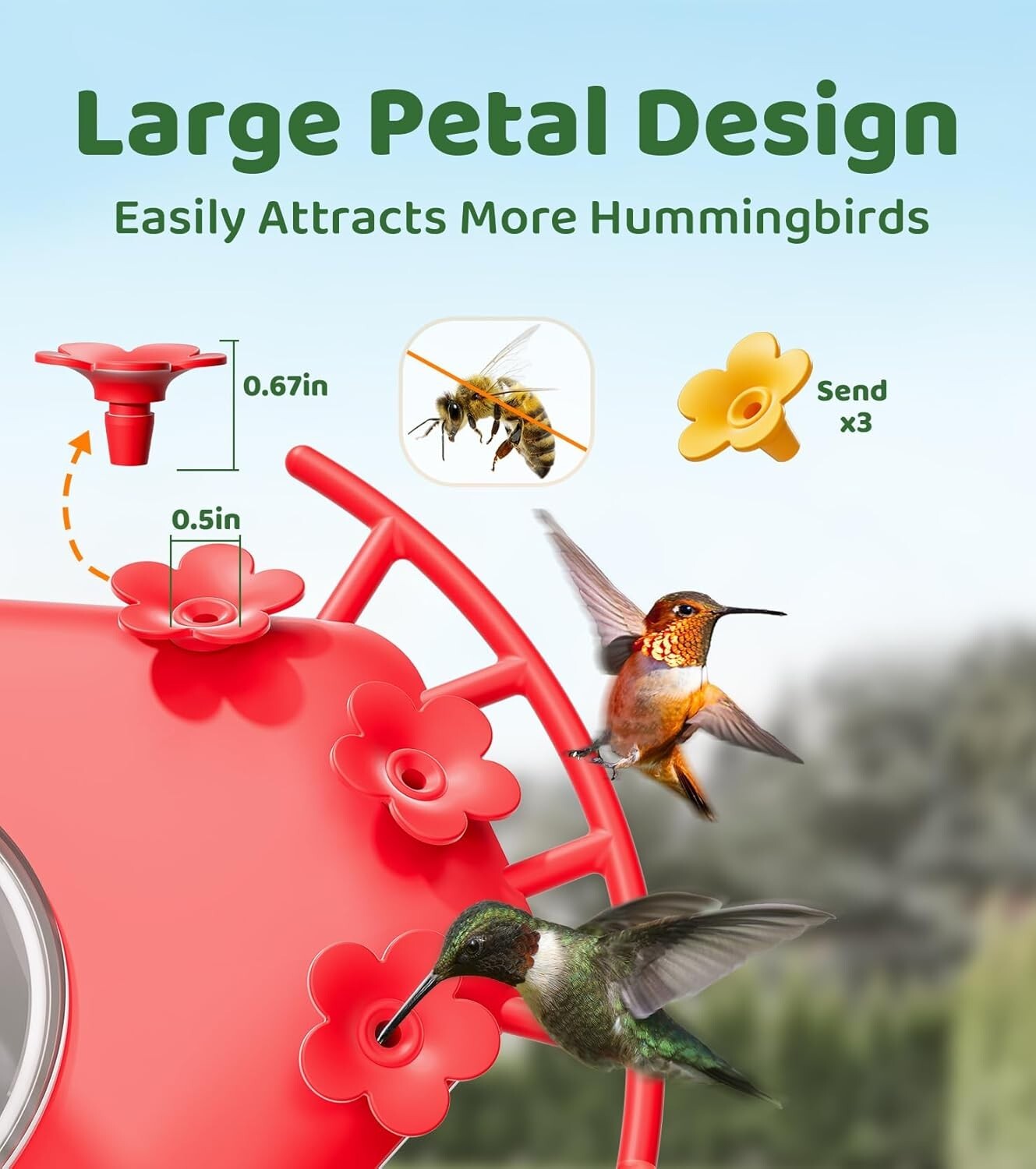Interactive Hummingbird Feeder with HD Camera & Ant Moat - Gift for Bird Lovers