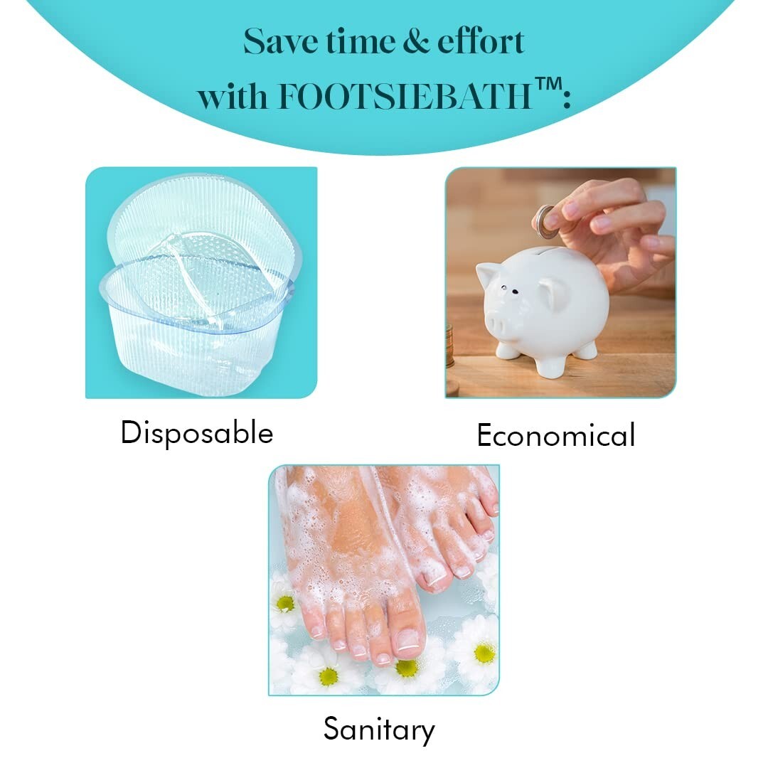 FootsieBath Compatible Disposable Pedicure Liners - 100 Count for Easy Cleanup