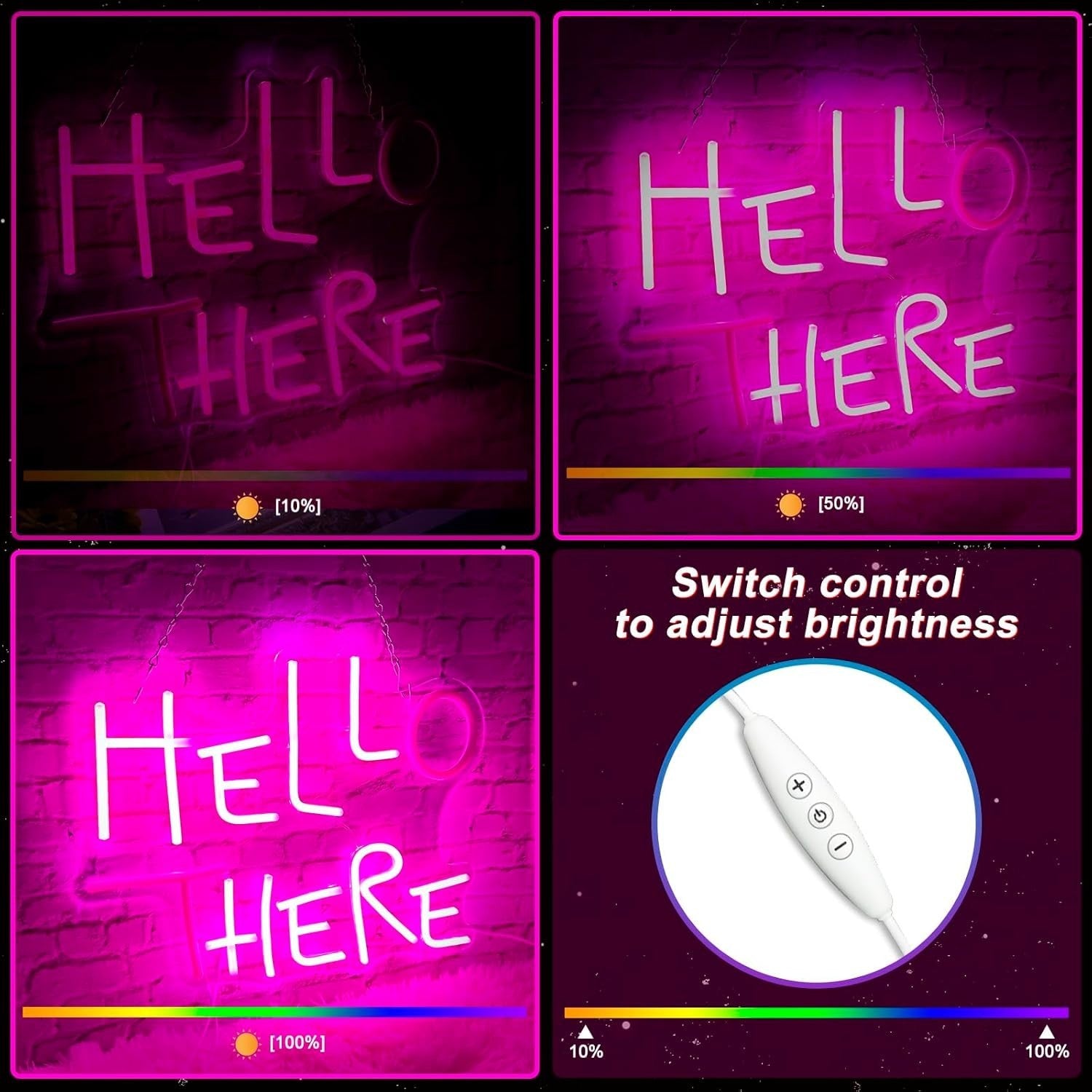 Durable Soft Neon Hello There Sign - Ideal Gift for Friends and Colleagues