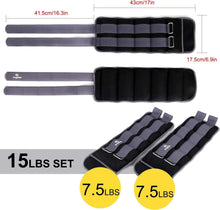 Load image into Gallery viewer, Comfort Fit 7.5 Lbs Ankle Weights for Jogging, Aerobics, and Physical Therapy
