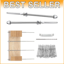 Load image into Gallery viewer, 60 Pack T316 Stainless Steel Cable Railing Hardware - Hand Swage Tensioner Kit