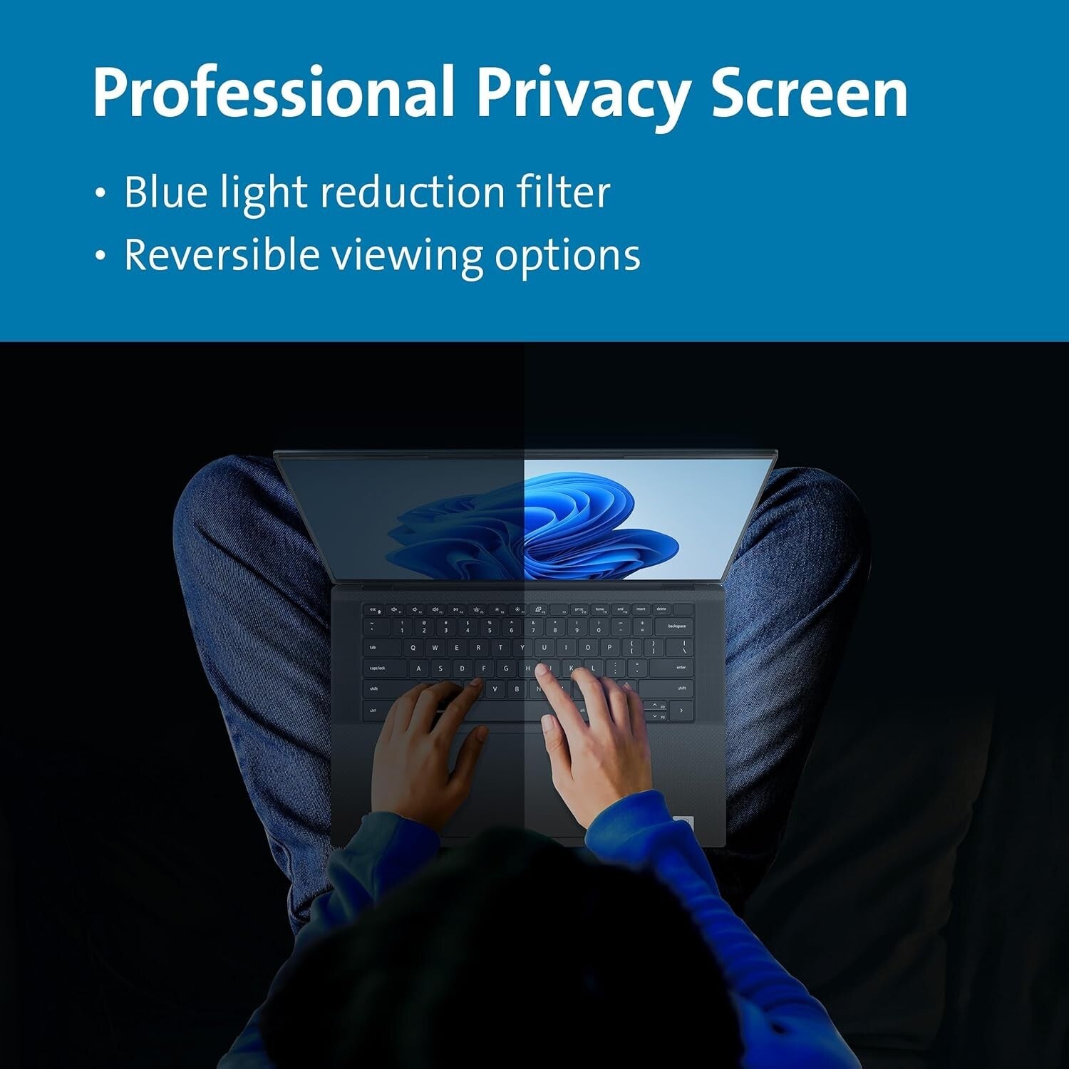 MagPro Magnetic Laptop Privacy Screen 14" – Anti-Glare & Blue Light Reduction