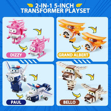 Load image into Gallery viewer, Transforming Airport Playset with 8 Character Figures - Gift for Boys &amp; Girls