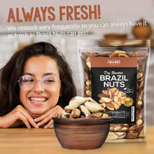 Load image into Gallery viewer, Natural Sea Salted Brazil Nuts 64oz - Non-GMO, Chemical-Free &amp; Kosher Certified
