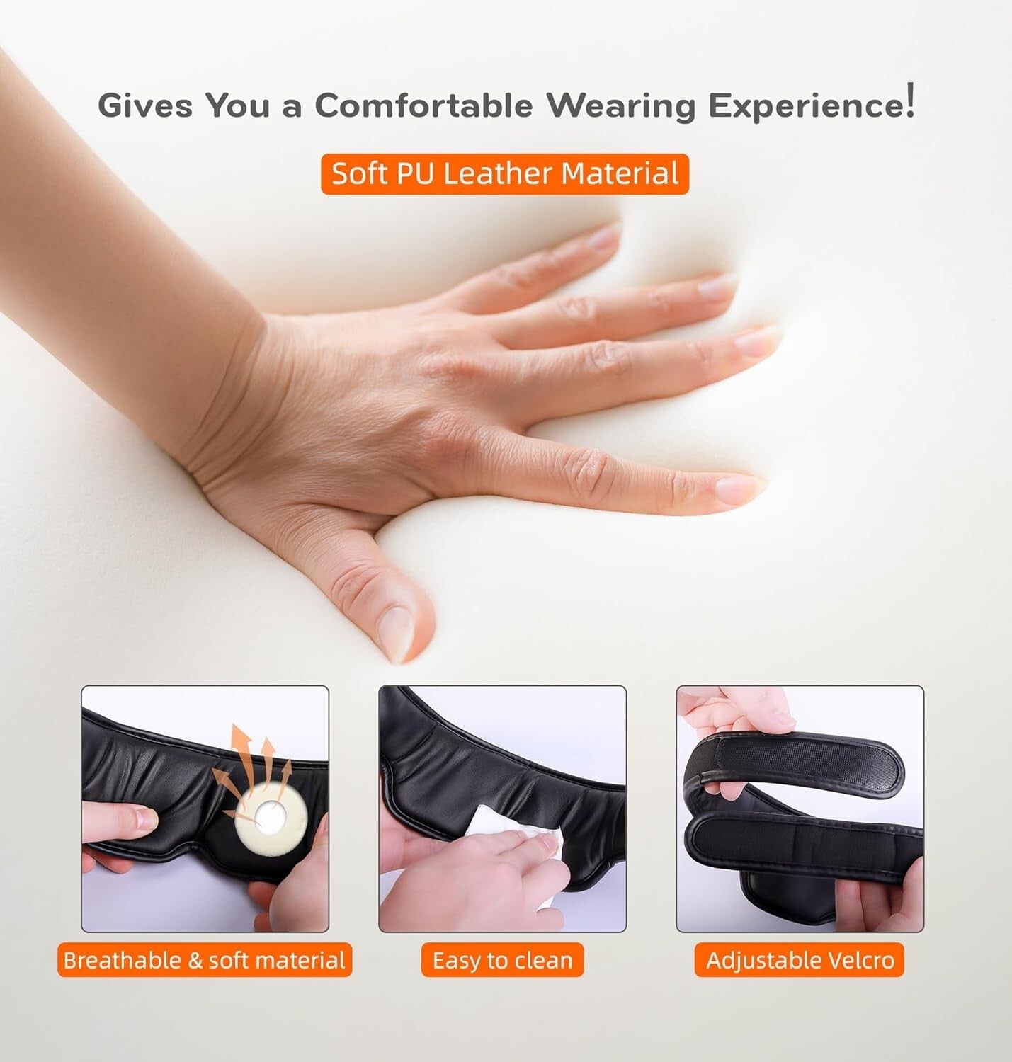 Air Compression Eye Massager with Heat - Alleviate Eye Fatigue & Dark Circles