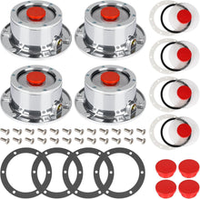 Load image into Gallery viewer, Sleek 3434009 Trailer Hub Caps With Extra Rubber Plugs - Bolt-On Installation