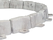 Load image into Gallery viewer, Durable Stone-Look Landscape Edging with Anchoring Spikes - 60ft Light Gray
