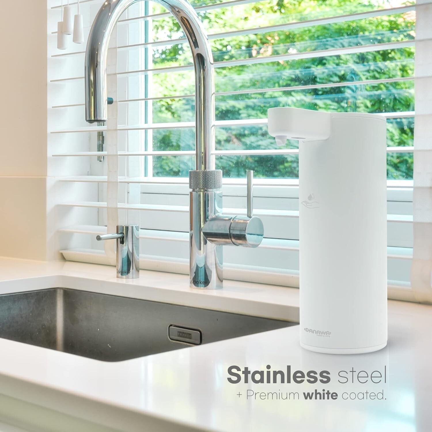 Sleek & Easy-To-Use Touchless Soap Dispenser - 9 oz in Premium Stainless Steel