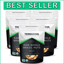 Load image into Gallery viewer, Selenium-Rich Organic Brazil Nuts - 5 Lbs Raw &amp; Vegan, Gluten-Free Snack