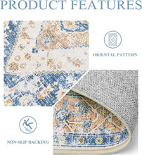 Load image into Gallery viewer, Machine Washable Non-Slip 3x5 Chenille Rug - Perfect for Living Room &amp; Bedroom
