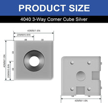 Load image into Gallery viewer, 12-Pack 4040 Aluminum Corner Cube T-Slot Kit - Perfect for CNC and DIY Projects