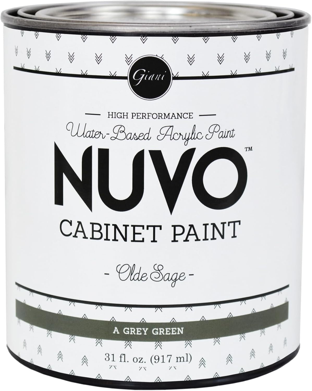 Transform Your Cabinets with Nuvo Olde Sage Paint - 31 Oz Low Odor, Satin Finish