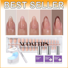 Load image into Gallery viewer, Medium Almond French Press On Nails with Gel &amp; Lamp - 30+ Days Lasting