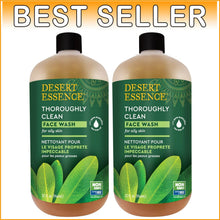 Load image into Gallery viewer, Thoroughly Clean Face Wash - 32 Fl Oz Pack of 2 - Tea Tree Oil &amp; Essential Oils