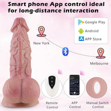 Load image into Gallery viewer, Big-Sized 12.4-Inch Vibrating Dildo with Strong Suction - Perfect for Couples