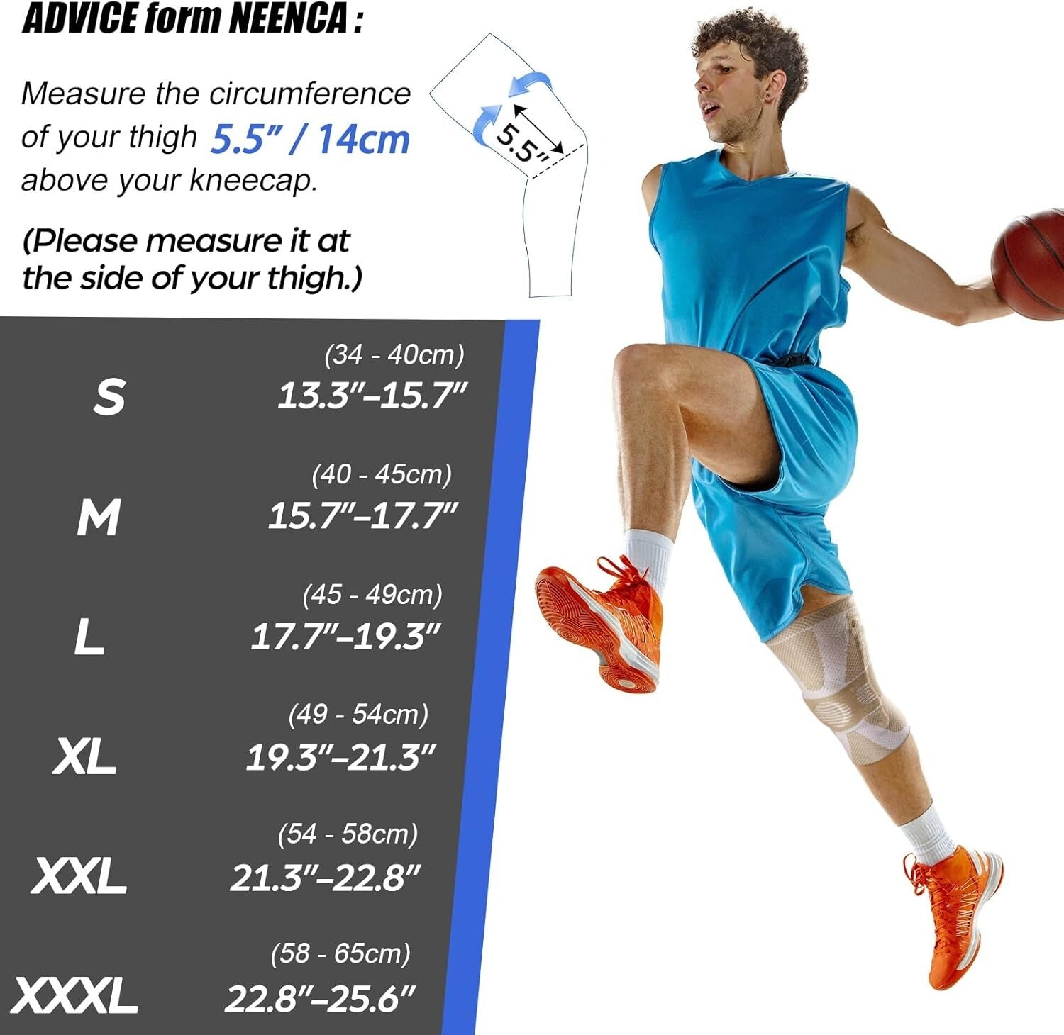 Lightweight Knee Support with Stabilizers - Ideal for Arthritis & ACL Recovery