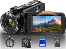 Load image into Gallery viewer, High-Definition Video Camera with Remote &amp; Webcam Function for Easy Streaming