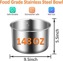 Load image into Gallery viewer, 4.4L Stainless Steel Elevated Dog Water Bowl with Non-Slip Base for Large Dogs