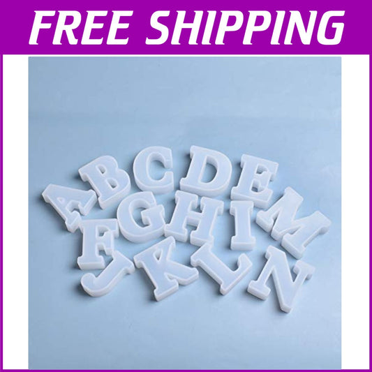 Flexible Food-Grade Silicone Alphabet Mold - 2.5 Inch - Perfect for Crafts