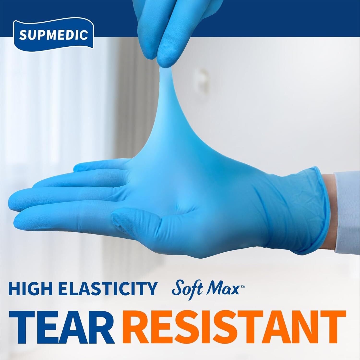 1000 Pack of Blue Nitrile Disposable Gloves - Tactile Sensitivity and Protection