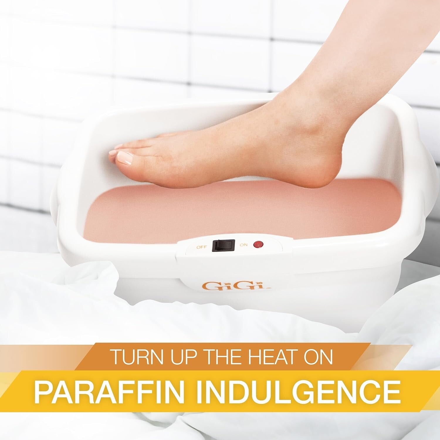 Digital Paraffin Wax Bath for Hand and Foot Therapy with Peach Wax - Spa Quality